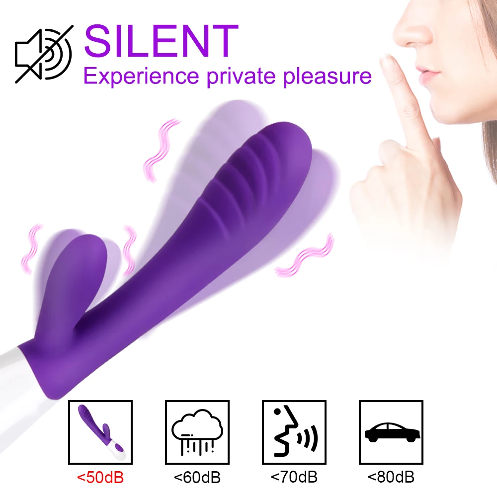 Rabbit vibrator g-spot et stimulateur clitoridien double vibration_voghion.com