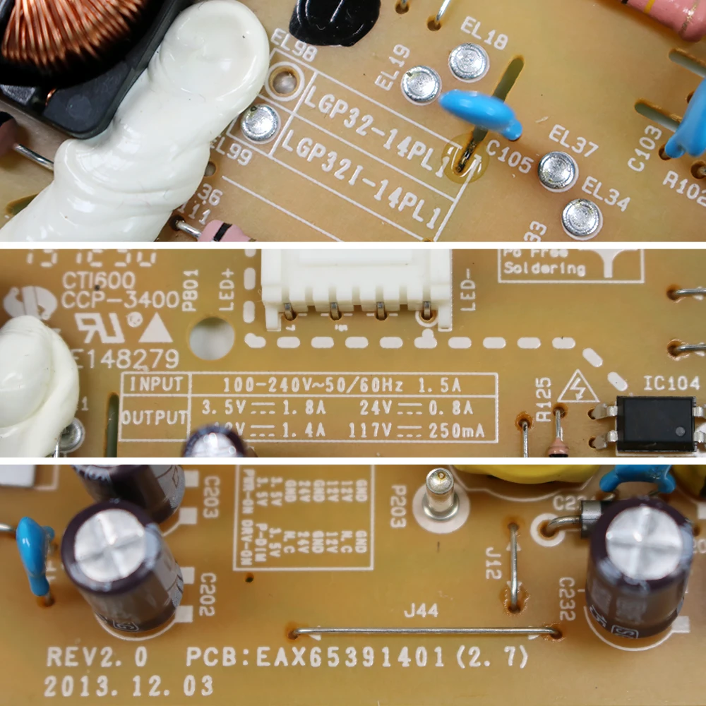 100% тест 32LB5610 плата питания LGP32 14PL1 EAX65391401 оригинальные части 14PLI|parts| |