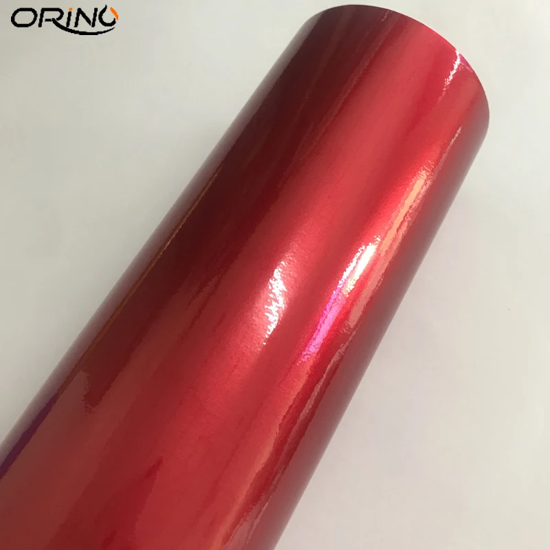 Red Candy Glossy Metallic Vinyl Film Sticker-3