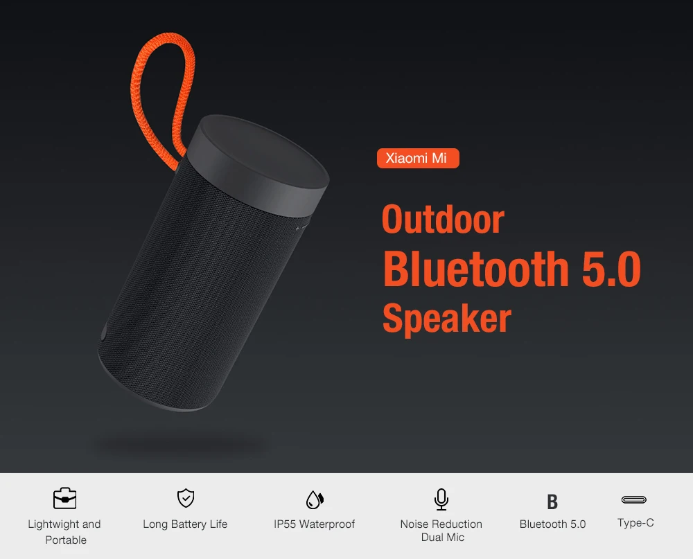 Xiaomi Открытый водонепроницаемый Bluetooth динамик Портативный беспроводной двойной микрофон динамик MP3 плеер стерео музыка объемный динамик s