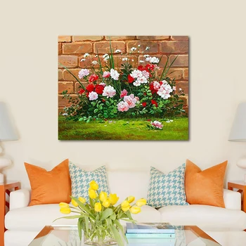 

DIY coloring pigments by digital flower art plant illustration realistic home decoration painting hand-painted