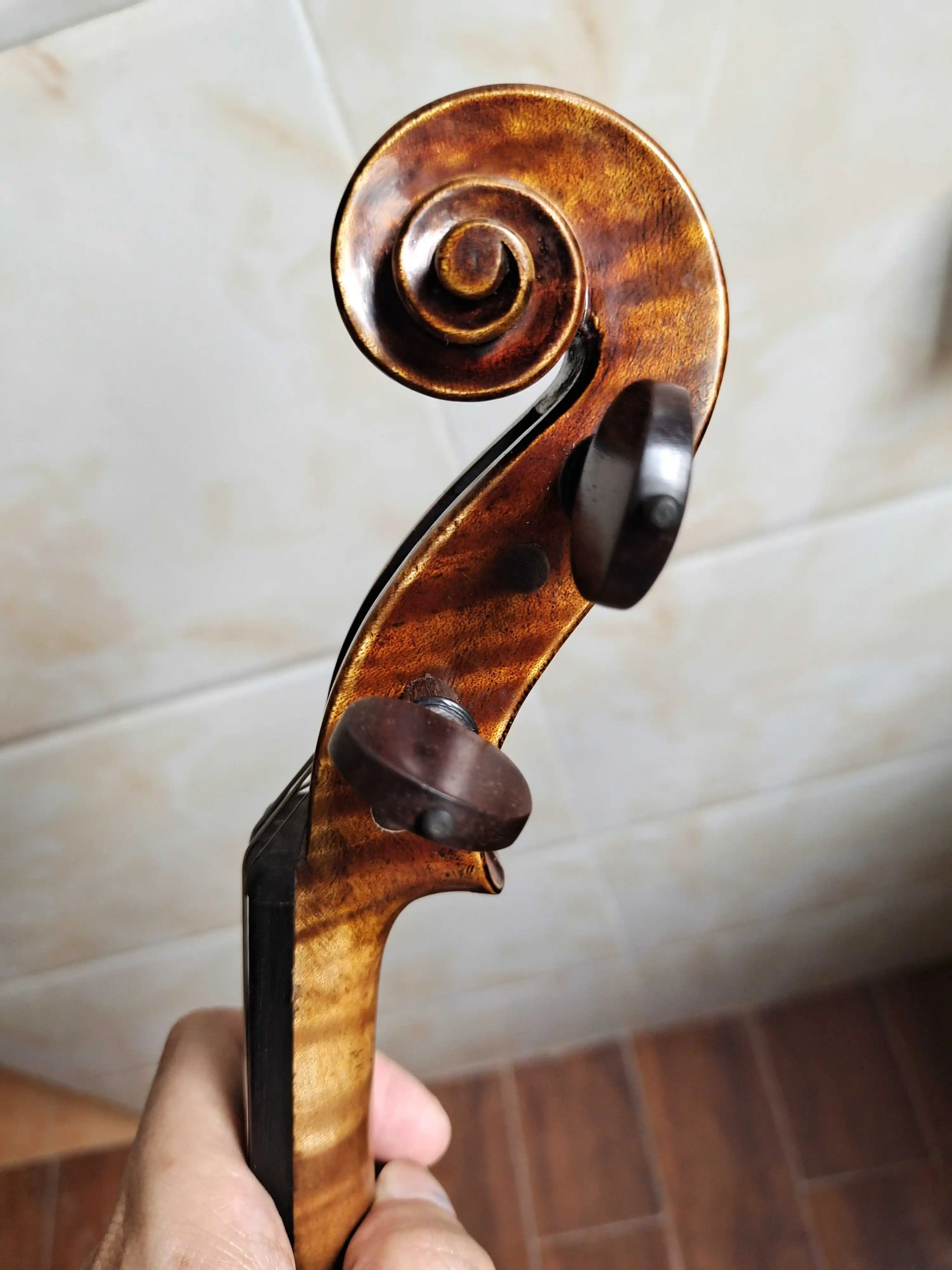 Acoustic Violin 4/4 3/4 Handmade Stradivarius Violin Professional Performance