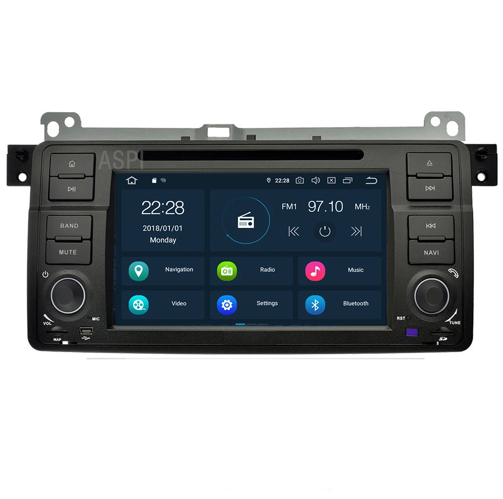 Android 9 0 автомобильная спутниковая навигация DVD плеер для BMW E46 M3 стереосистема