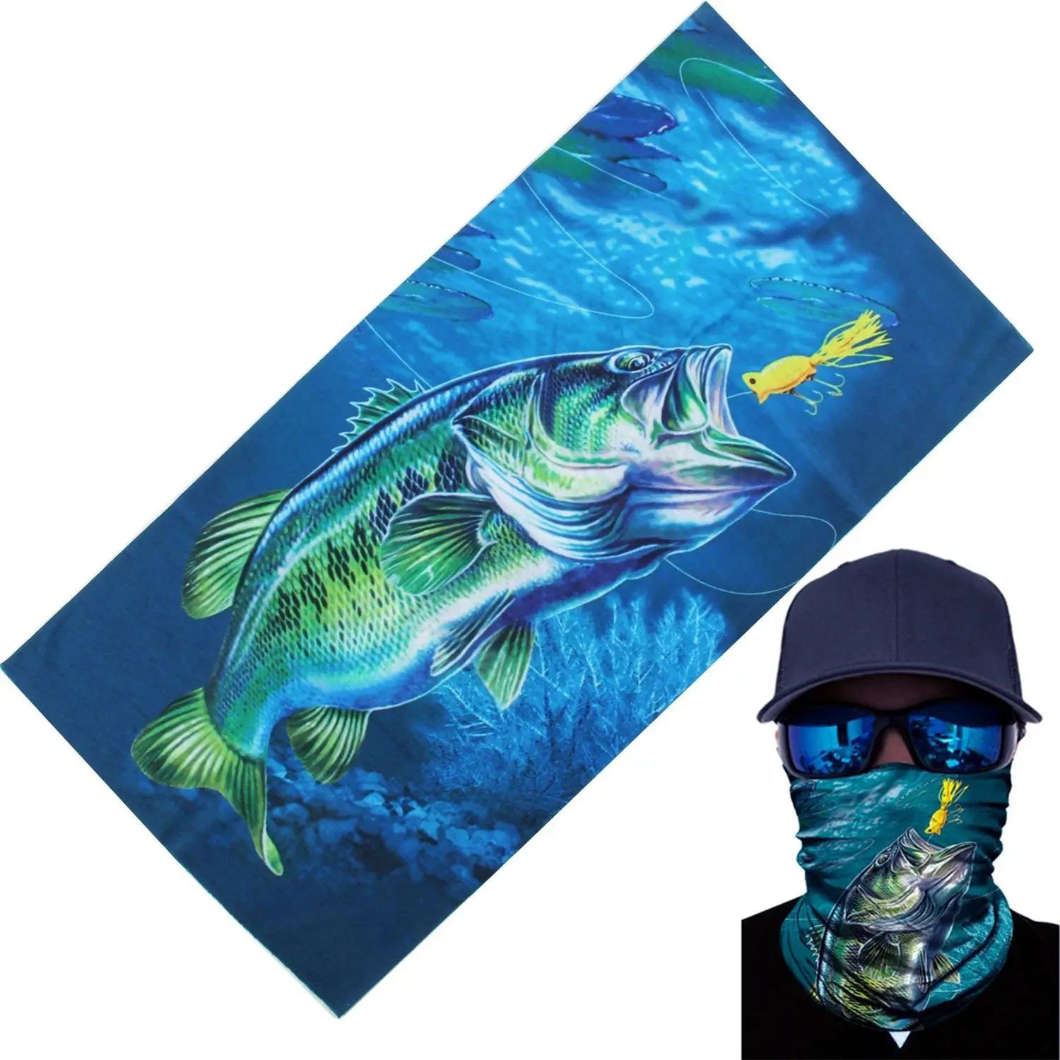 

Fishing Headband Sunscreen Running Quick Drying Sports Mask Neck Gaiter Multi Use Tubular Hijab