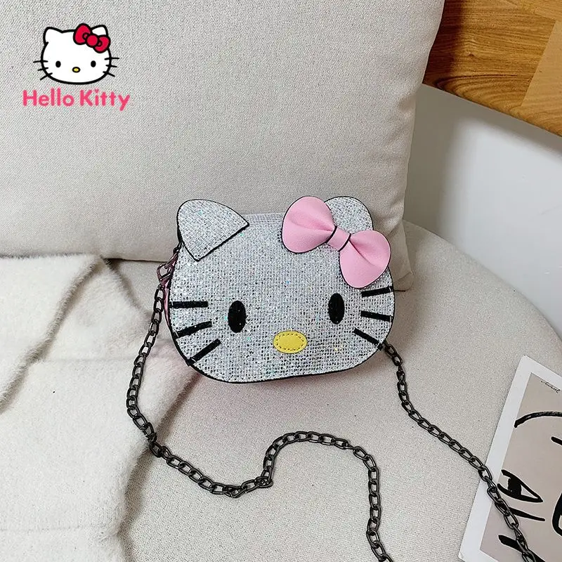 

Hello Kitty Cartoon Children Girls Cute One-shoulder Student Small Bag Square Diagonal BagSuitable for girls
