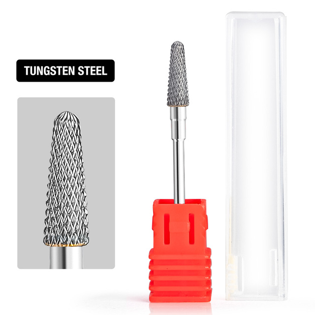Dmoley Tungsten Carbide Nail Drill Bit Milling Cutter For Manicure Pedicure Nail Files Buffer Nail Art Equipment Accessory Tools