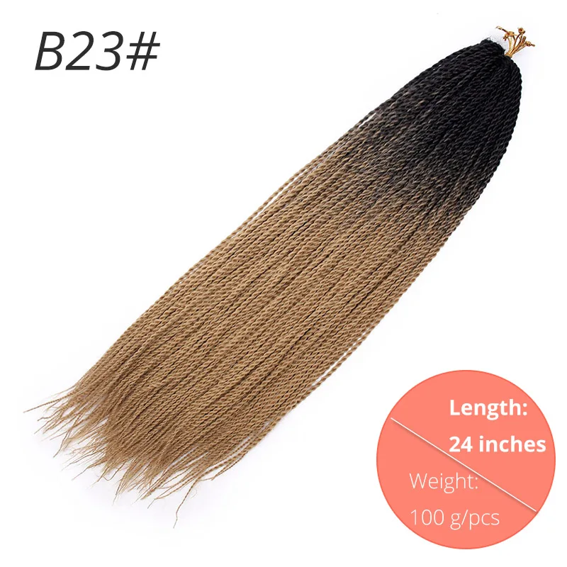 P1B/30 AISIBEAUTY, вязанные косички, волосы, 24 дюйма, Омбре, канальские волосы, синтетические, Сенегальские, крученые волосы для наращивания, для отдыха, косплей - Цвет: P1B/30
