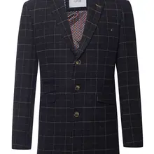 Мужская коллекция 3/4, длинное темно-синее пальто из твида в клетку, цельный костюм, костюм из шерсти, твидовый пиджак, жилет, костюм на заказ