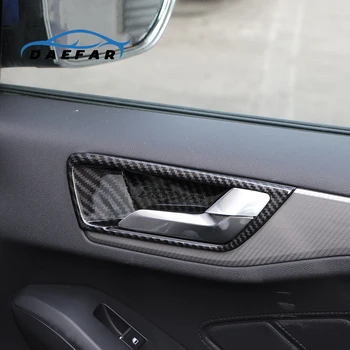 

Carbon Fiber Car Interior Door Handle Cover Trim Door Bowl Stickers decoration for Ford New Focus 2019 2020 Car Accessories