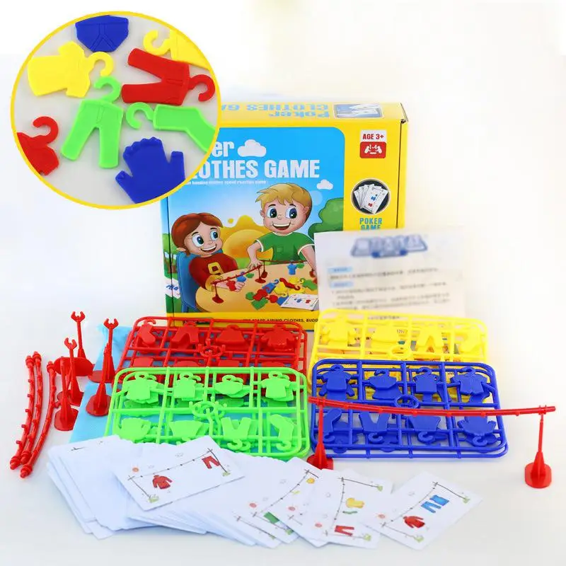 Multiplayer Clothes Contest Play Early Educational Toys Logic Training Montessori Matching Teaching Interactive Party Board Game