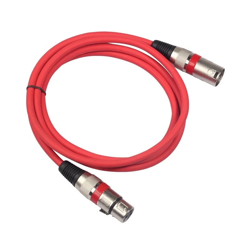 XLR кабель папа-мама M/F 3Pin OFC аудио кабель фольга + Плетеный экранированный микрофон усилитель микшер 1,8 м