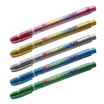 

Taiwan Lion Metal Color Strange Pen Paint Pen Primary Junior Middle School Painting Watercolor Pen Marker Pen 5 Color Optional