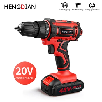 

20V Li-ion Cordless Drill Two Speed Lithium Battery Charging 1500mAh 10mm
