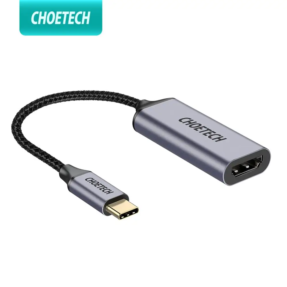 

CHOETECH USB type c to HDMI cable Adapter For iPad Pro 2019 MacBook Pro 4K@60Hz C to HDMI cable For Samsung S10 HP Dell XPS