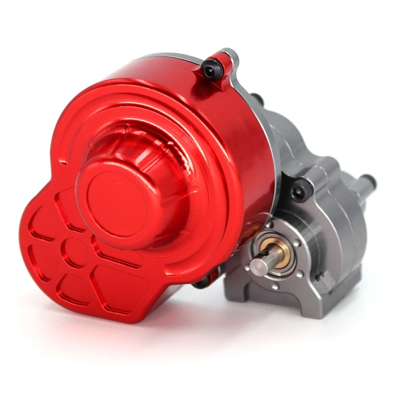 

FBIL-SCX10 Metal Gearbox Transmission Box Contain Gear for 1/10 Rc Crawler Car Axial Hydraulic Transmission Box Upgrade Parts