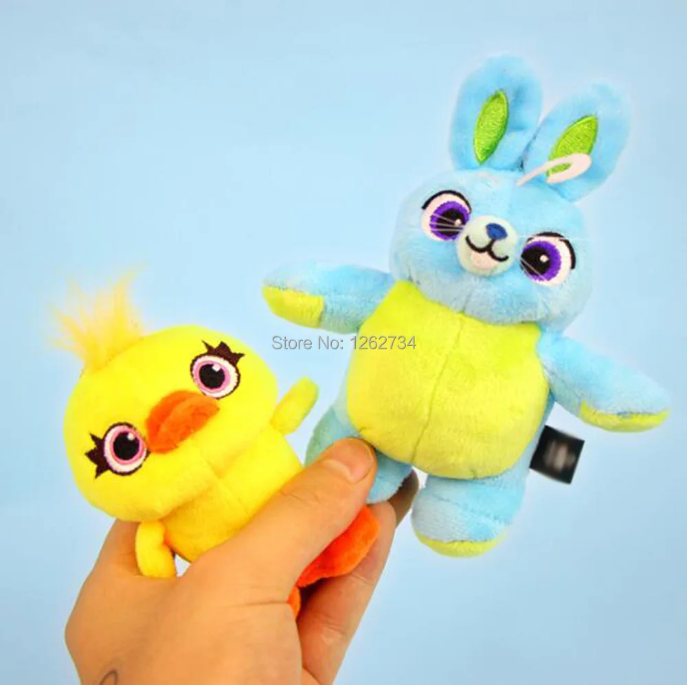 20/лот 7 стилей Q Bunny Buzz Woody Alien Lightyear Ducky Forky мистер картофель 10 см плюшевый брелок-подвеска Фигурки игрушки в розницу