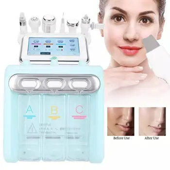 

2020 upgraded 6 in1 H2O2 Hydro Dermabrasion Facial Deep Clean Oxygen Bubble Aqua Vacuum Peeling Machine
