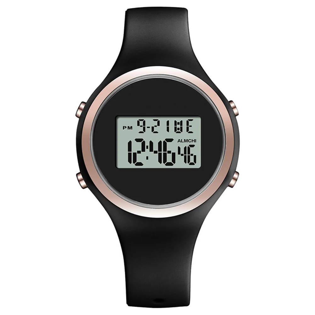 

Electronic Clear Waterproof LED Light Calendar Fashion Silicone Strap Multifunction Luminous Alarm Birthday Kid Watch Student