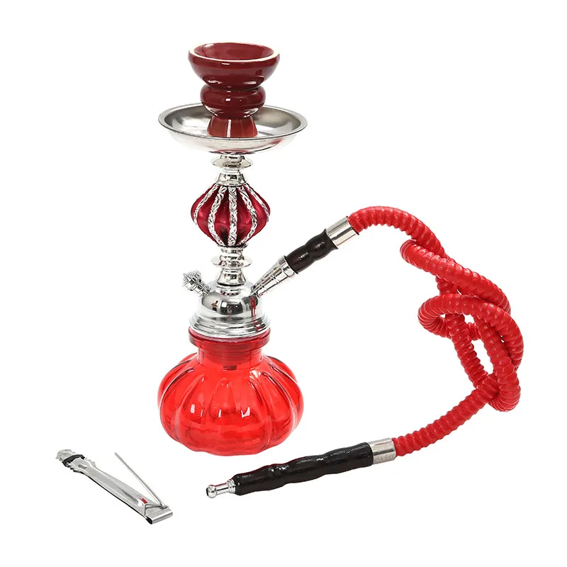Цветное стекло для путешествий портативный водопровод кальян набор Chicha с поддон