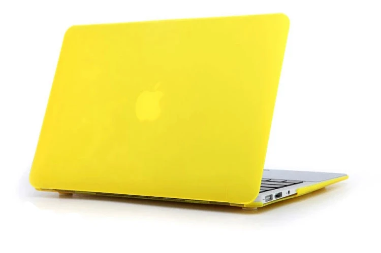 Матовый Жесткий чехол для Macbook Air Pro retina Touch Bar 12 13 15 дюймов, чехол для ноутбука MacBook New Pro 13 15 - Цвет: Matte Yellow
