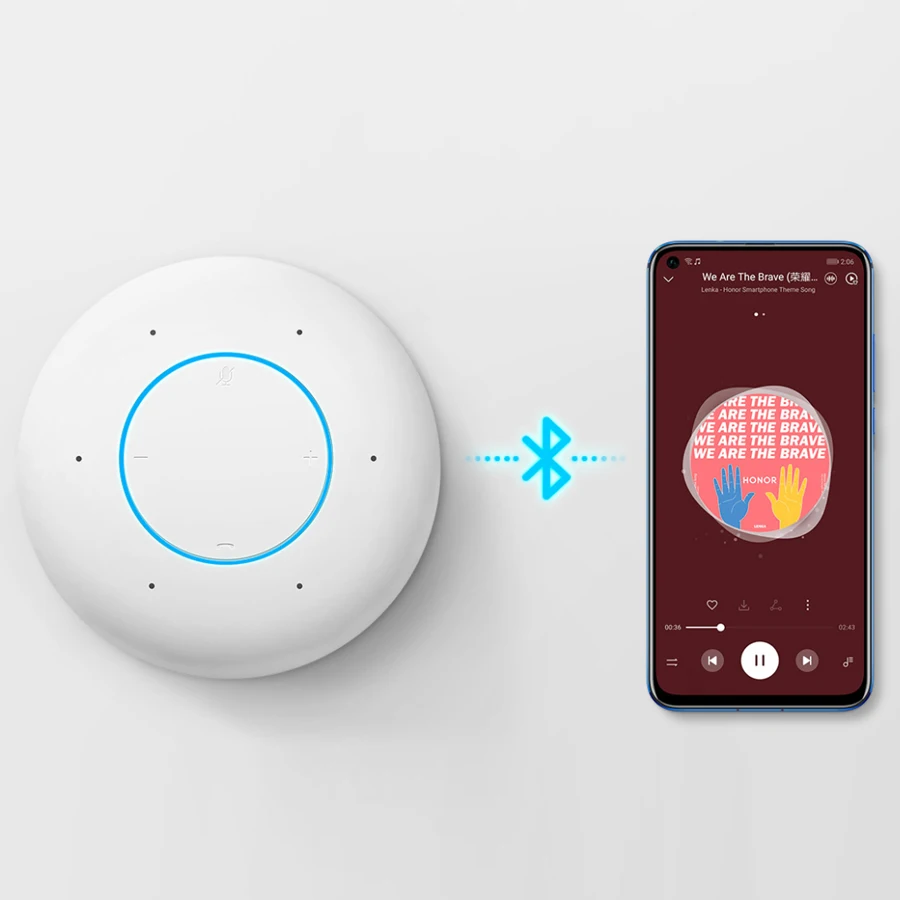Honor YOYO динамик с голосовым управлением Bluetooth звук искусственный интеллект портативный умный wifi динамик