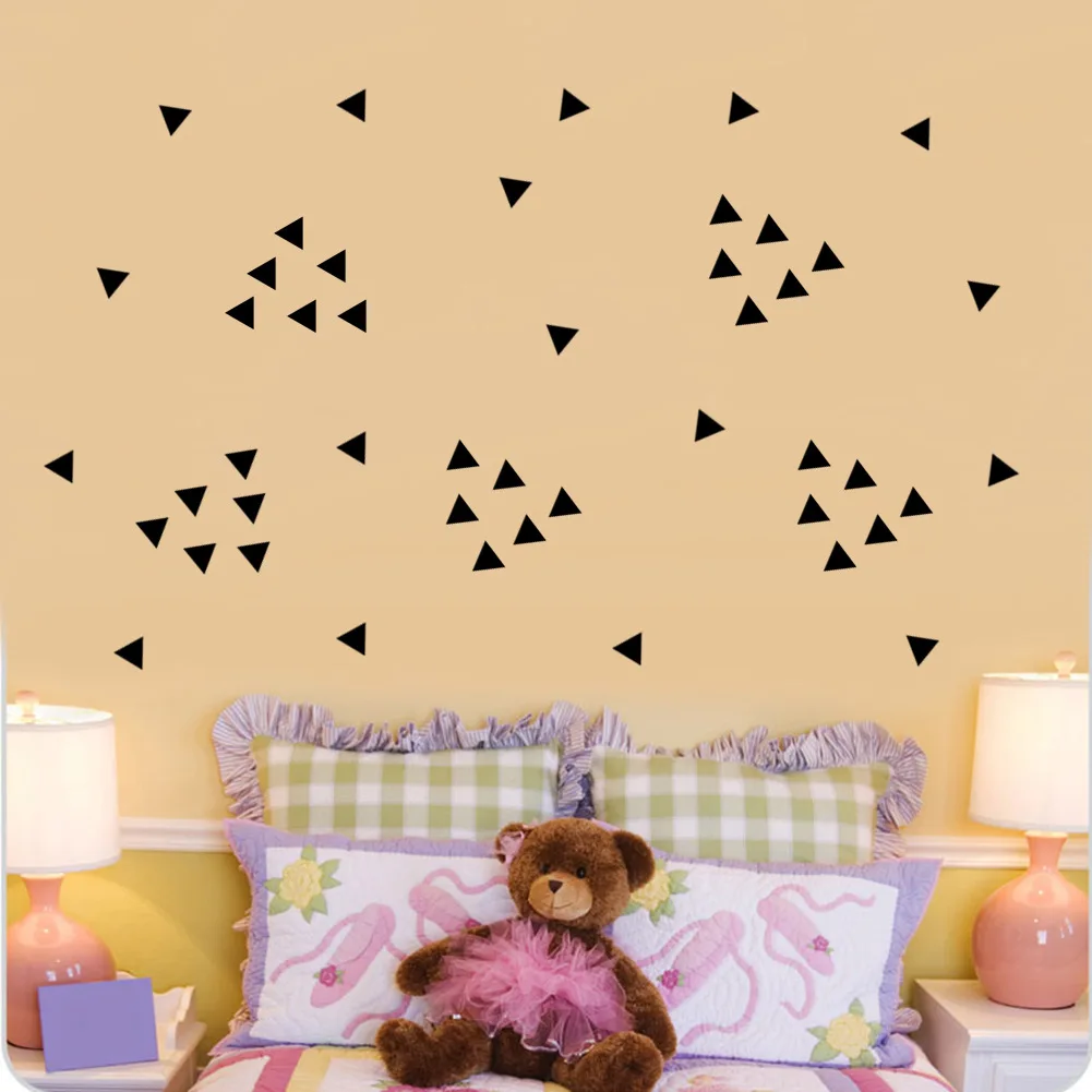 154 шт./лист виниловые наклейки на стену в виде треугольников 5 см|triangle wall stickers|wall