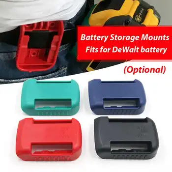 

New Mounts Battery Lock For Dewalt Shelf Rack Stand Holder Slots Van Case Hanger Tool Holder For Batteries Storage 18/20/54/60V