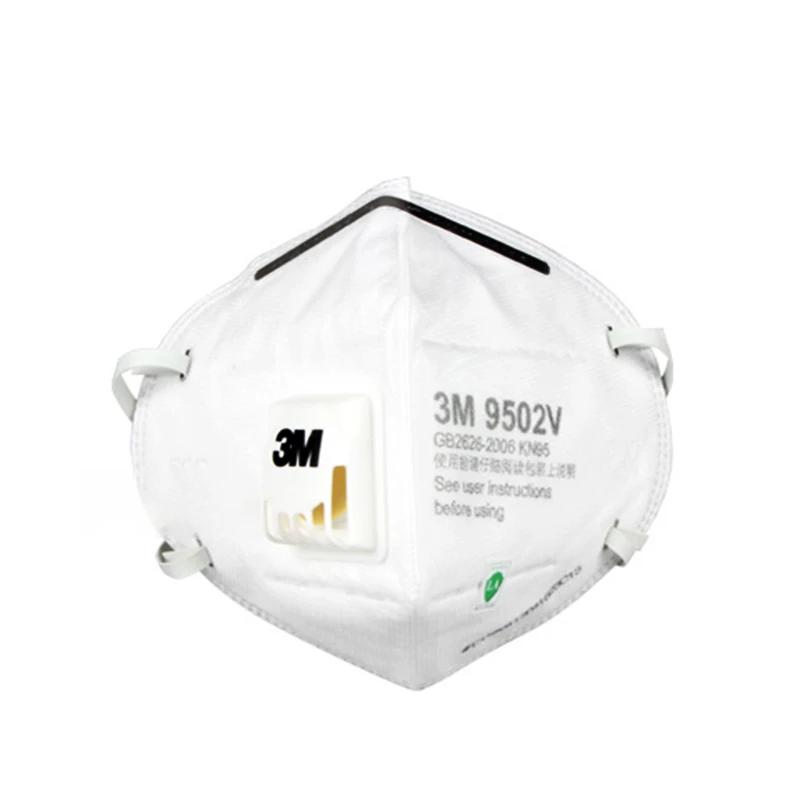 

In Stock 10 Pcs 3M 9502V N95 Protective Fold Masks Anti Dust PM 2.5 Multi Layer Filter Structure Industrial Fog enviroment KN95