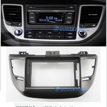 9 дюймов автомобиля радио фасции для HYUNDAI Tucson-(левое колесо, черный) панель приборной панели комплект установки адаптера ободок консоли пластина Facia
