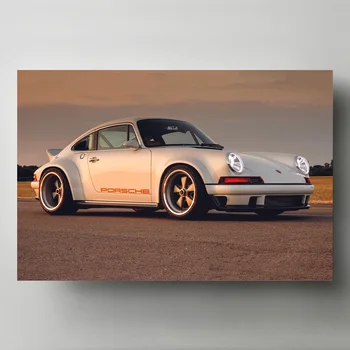 

Modern Art Decorative Paintings Supercars 911 White Car side view Wall Picture Canvas Posters and Prints Living Room Decor