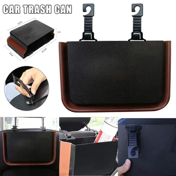 

2020 Foldable Car Trash Can Hanging Multi-function Car Seat Back Waste Bin Garbage Can CSL88