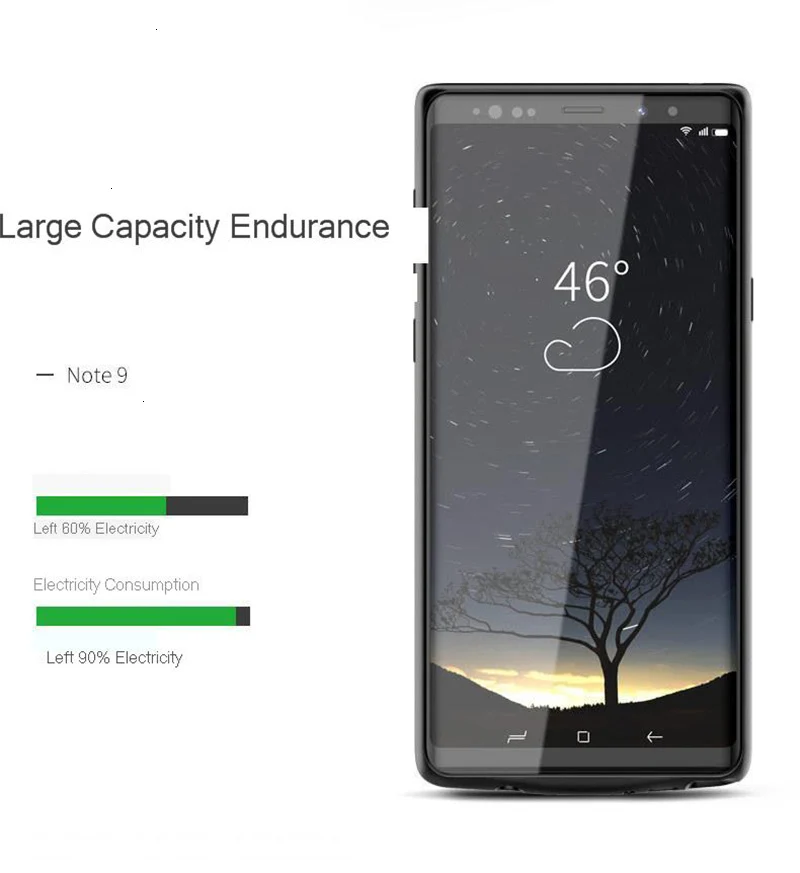 Для samsung Note 9, 8, S9, S8 Plus, чехол для зарядного устройства, 5500 мА/ч, противоударный чехол для зарядки телефона, чехол для samsung Note 8, S8 Plus