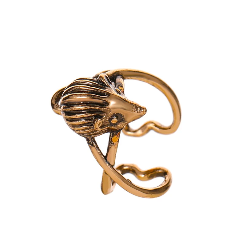 Modyle Trendy Solid Gold Cartilage Earrings Geometric Circle Ear Cuff Durable Purpose Simple Clip Earrings Without Piercing - Окраска металла: E02105