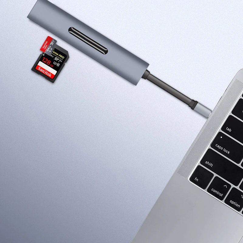 Tipo-C a Hdmi Usb Vga Tf/Sd Audio USB-C Hub 4K Hd Pd di Ricarica Veloce Tfsd lettura Della Carta Hu