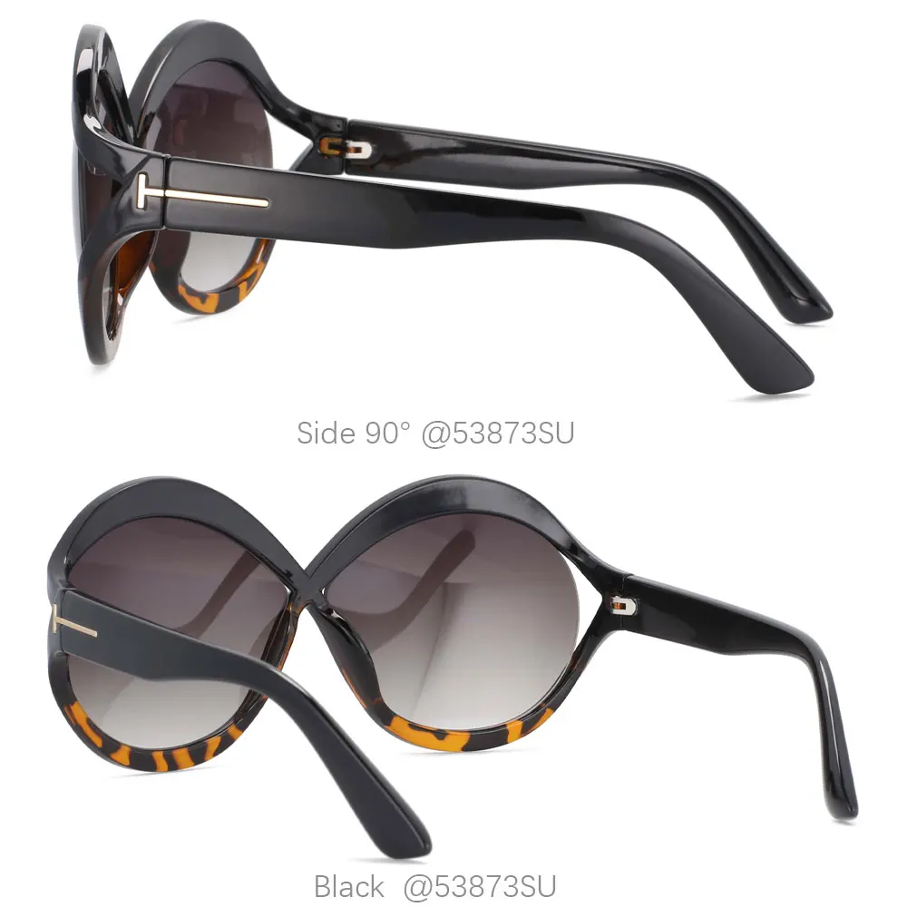 53873 Oversized Sunglasses Women Fashion Shades Uv400 Vintage Glasses square sunglasses women