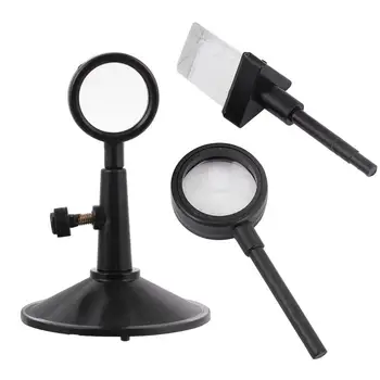 

4Pcs Optical Lens Creative Durable Convex Lens Concave Lens for Home