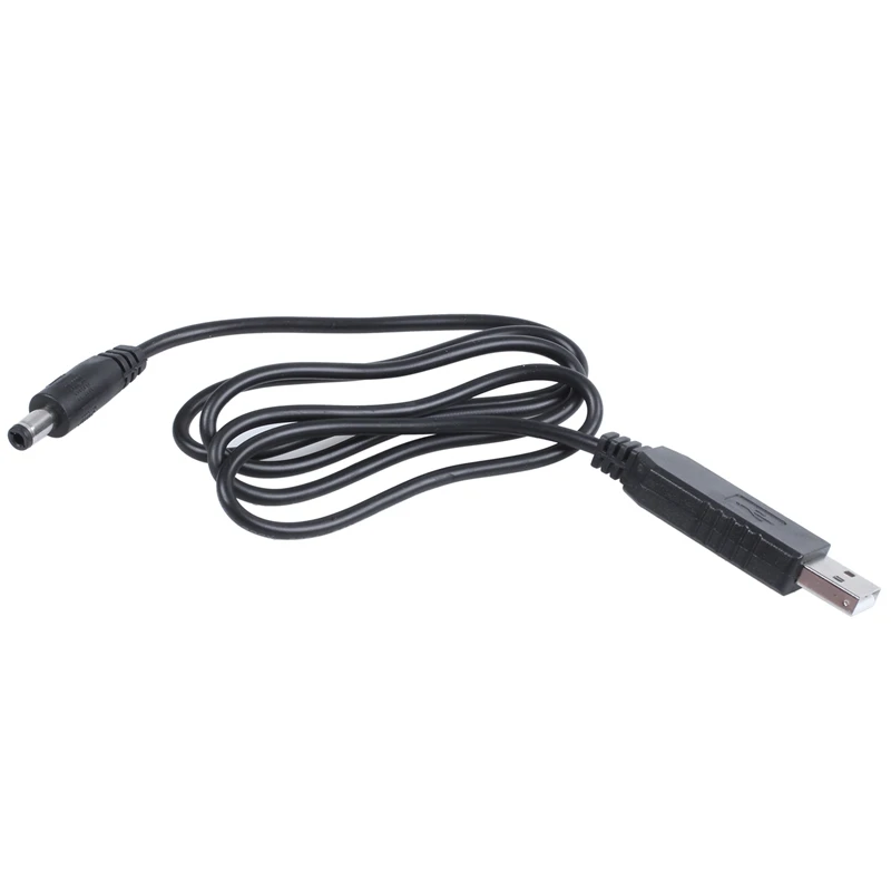 USB DC 5 в к DC 12 В 2,1 мм X 5,5 мм модуль конвертер DC баррель мужской разъем Jack кабель питания вилка, USB к DC кабель-1 м(5 В к DC