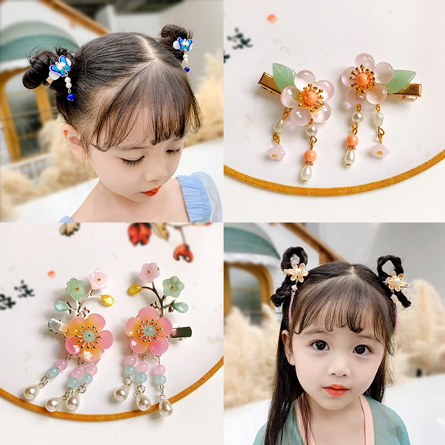 Accessoires Cheveux enfant - Rose - 15 pièces -Élastiques à cheveux,  pinces, curseurs