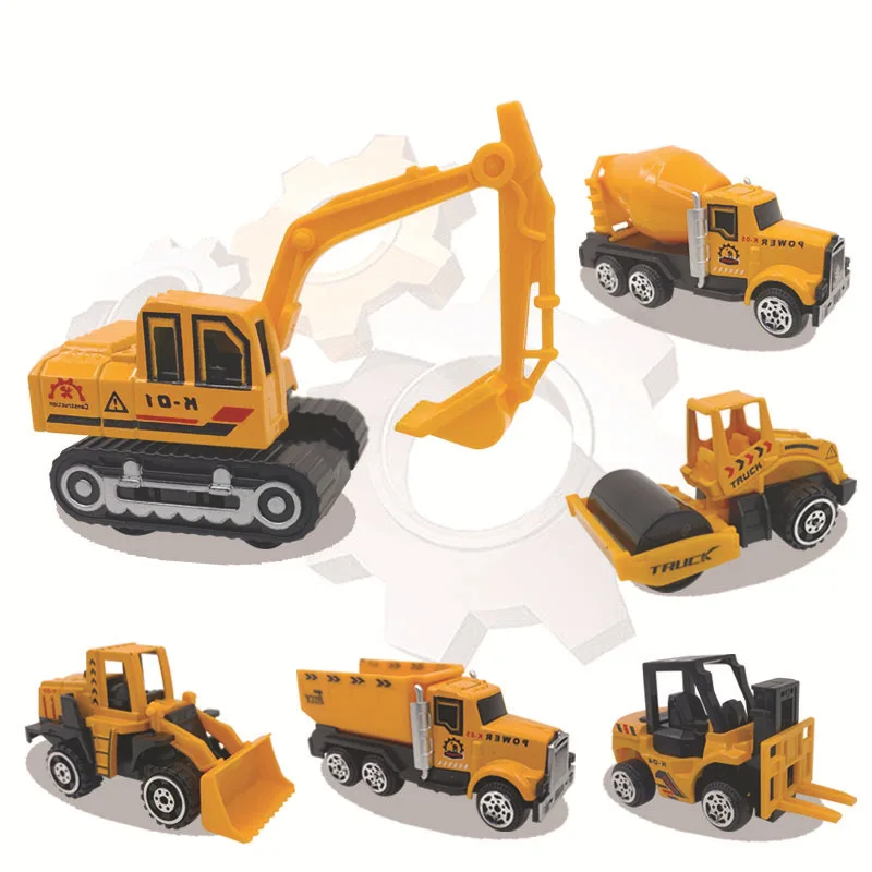 

1:64 Mini Diecast Alloy Car for Children Engineering Dump Truck Excavator Vehicles Model Car Educational Toys for Boy Kids Gifts