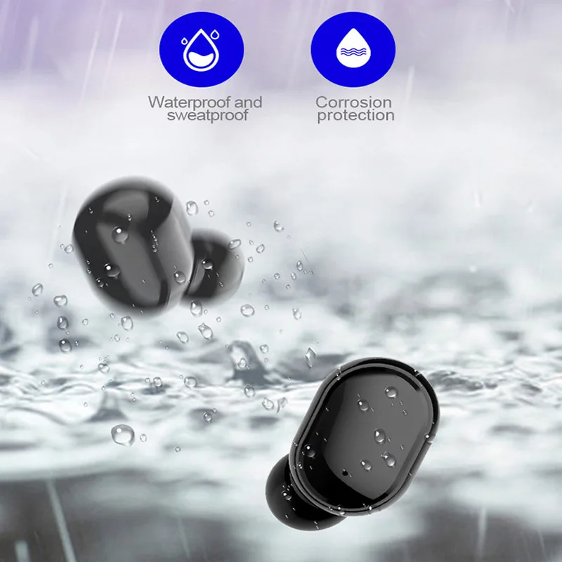 TWS беспроводной bluetooth 5,0 стерео Графен наушники бинауральные звонки IPX6 Водонепроницаемый HiFi для Xiaomi с зарядным чехлом