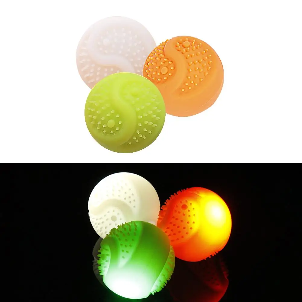 

Dog Rolling Ball Toy Pet Magic Roller Ball with LED Glitter USB Glowing LED Pet Silicone Training Ball Smart Toys for Dogs Cats
