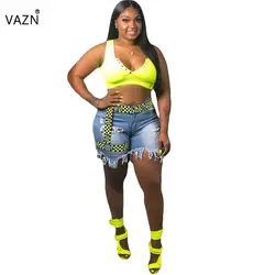 VAZN SN3642 Лето горячий список специальные Популярные 2019 сексуальный стиль Популярные Полые Твердые молнии эластичные женские джинсы