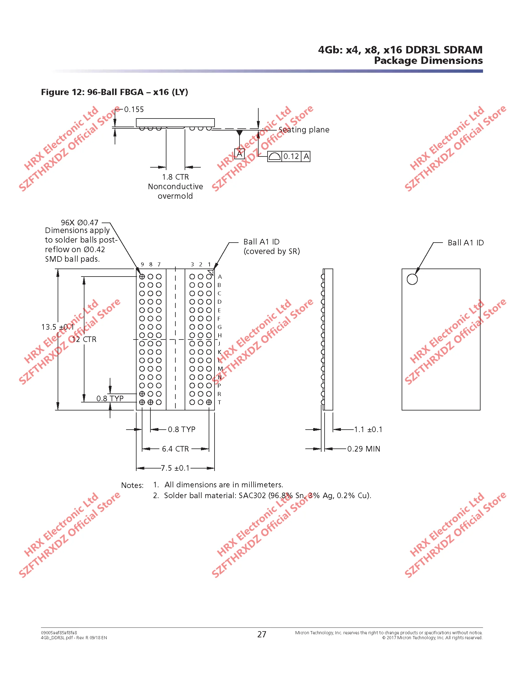 MT41K256M16TW-107: P D9SHD FBGA96 MT41K256M16TW-107IT: P D9SHG FBGA-96 динамический случайный доступ памяти DDR3 4 Гб