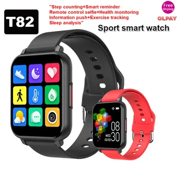 

T82 Smart Watches Men Bluetooth Smart Watch Waterproof Bands with Sleep Analysis Fitness Tracker Smart Bracelet for Ios Andriod