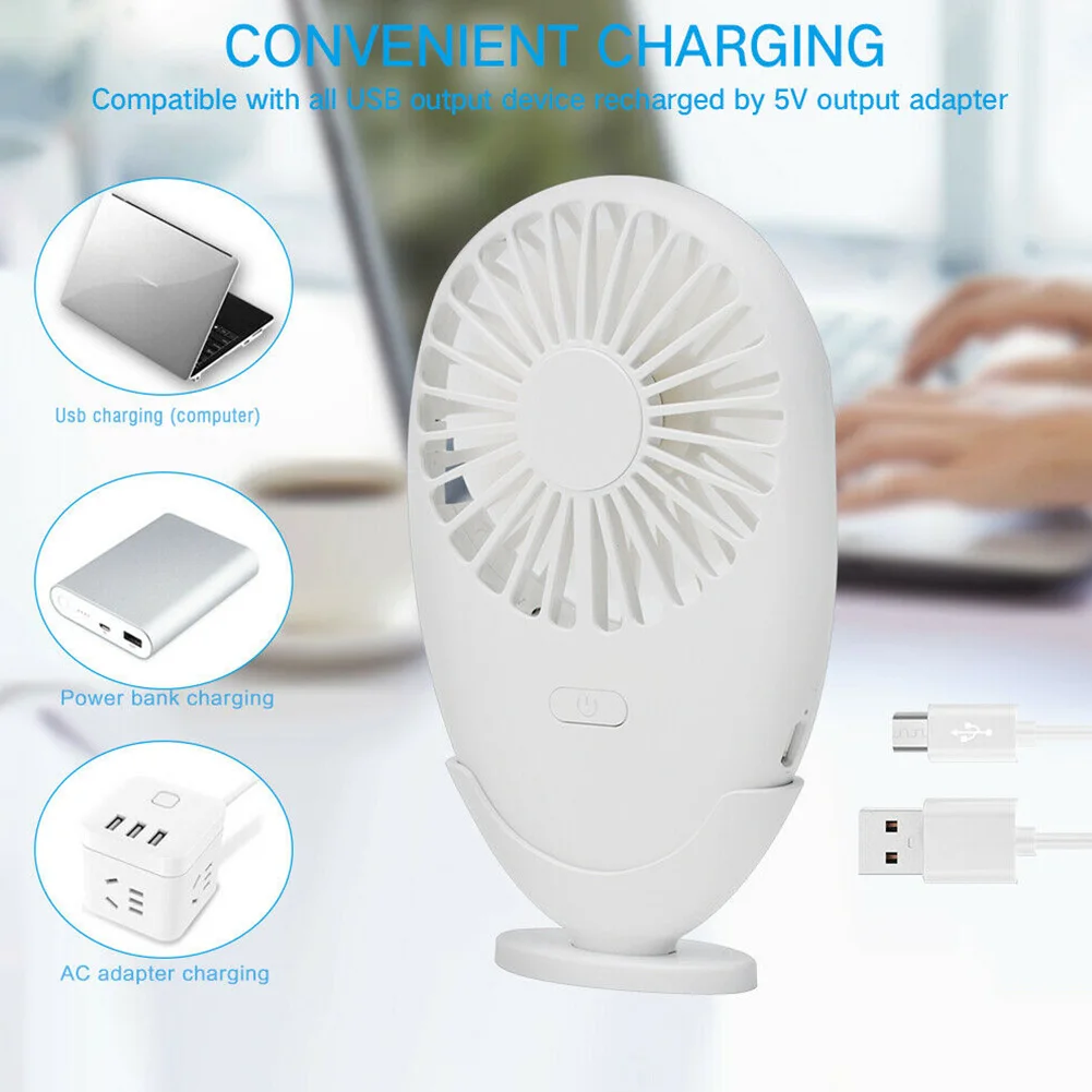 Офисный ABS домашний светодиодный светильник, подарок, Летний Мини бесшумный USB вентилятор, настольный, ручной, естественная скорость охлаждения, регулируемый, портативный с подставкой