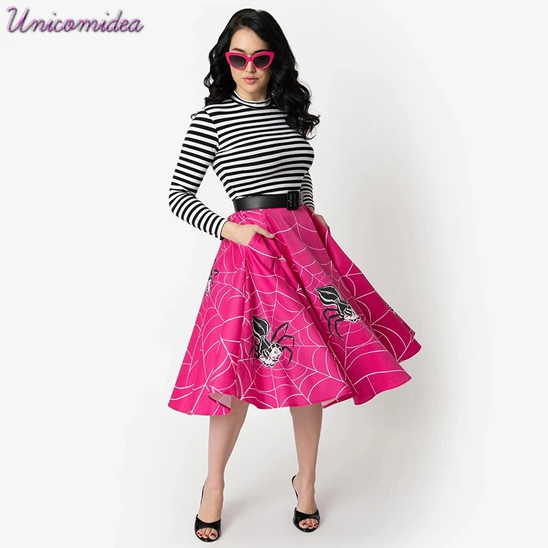knee length swing skirt