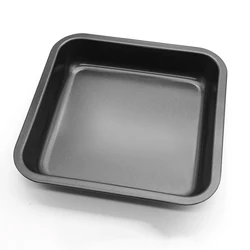 Non-Stick Carbon Steel Square Baking Tray - 7.5 Inch (Black)
