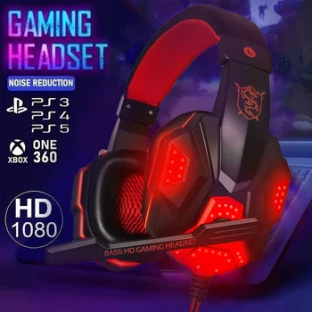 

Wired Gaming Headset Deep bass Stereo Casque Wired Game Earphones Gaming Headphones with Microphone for Xbox One PS4 PC Laptop