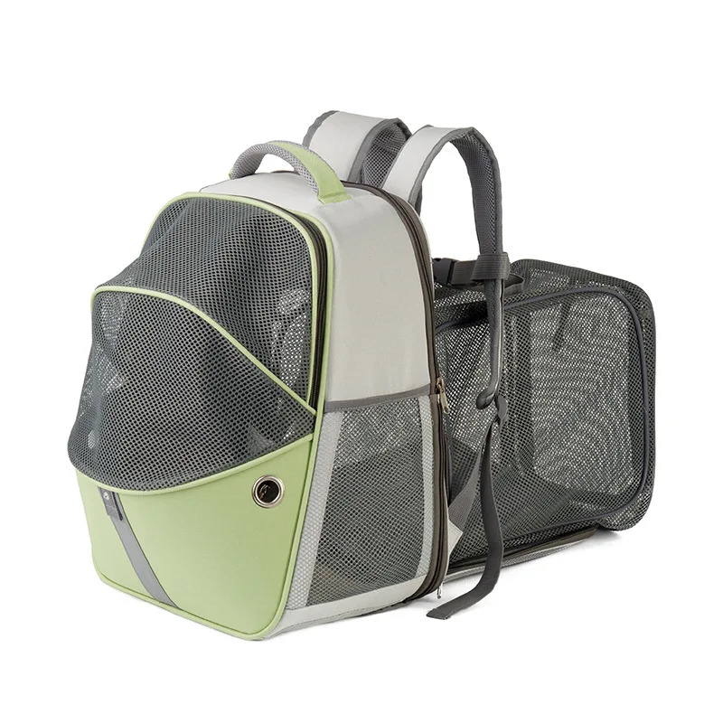 

Pet Cat Dog Backpack Portable Oxford Fabric Carrier Bag Breathable Mesh Travel Collapsible Cat Backpack Pet Supplies