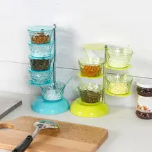 Aliexpress - Hot Sales 4/5-Layer Rotating Vertical Salt Sugar Seasoning Box Storage Can Spice Case Jar